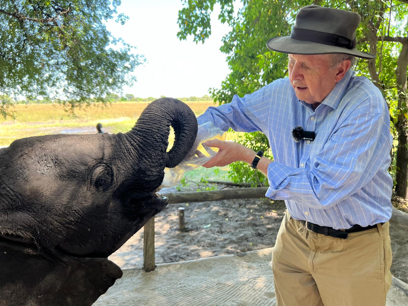 Alexander McCall Smith at Elephant Havens