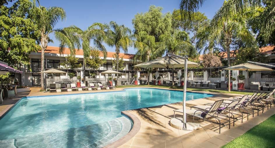 The swimming pool at teh Avani Gaborone sun