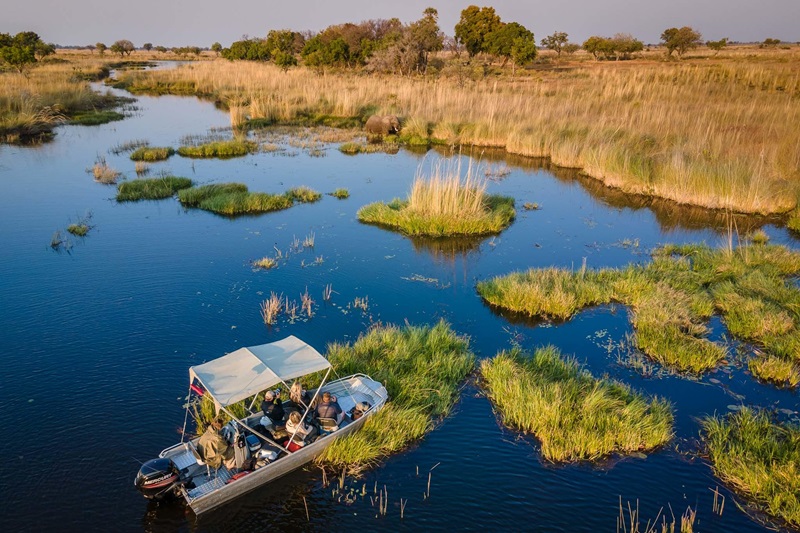 Gorgeous Okavango landscapes during last 2 nights
