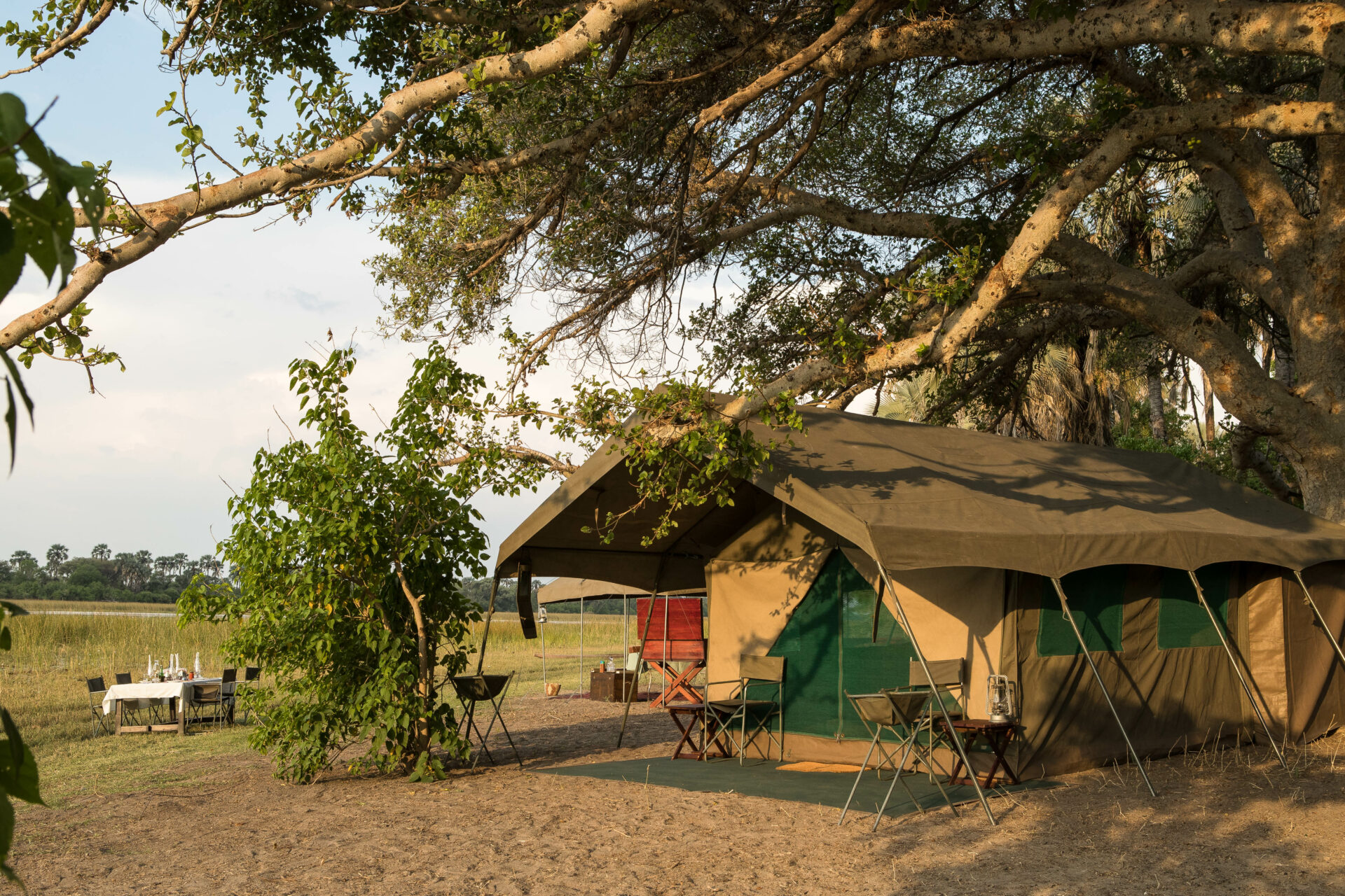Harkness Safaris guest tent exterior