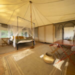 The spacious guest tents at Peake safaris have been custom designed for extra comfort