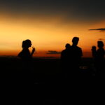 Sunsets are always celebrated on safari