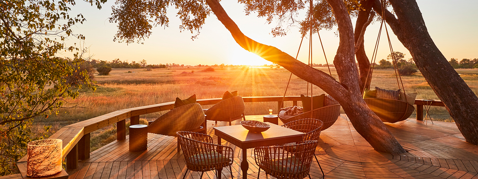 Main deck at Tuludi Camp.