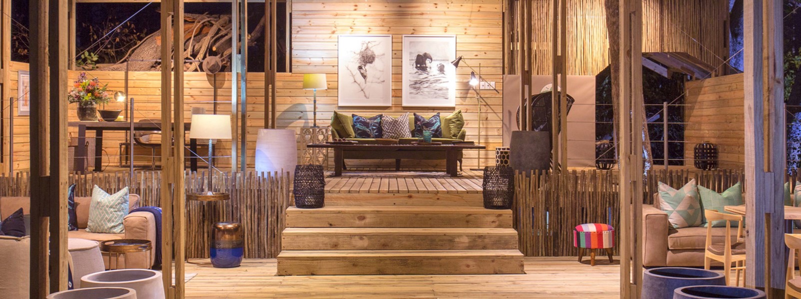 The main guest area at the Island Treehouses.