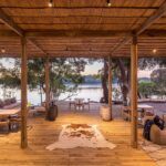 Main guest area at Victoria Falls River Lodge.