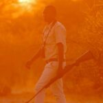 Walking safari at sunrise at Maxa Okavango