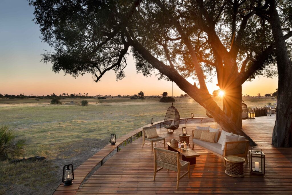 Tawana main deck at sunset