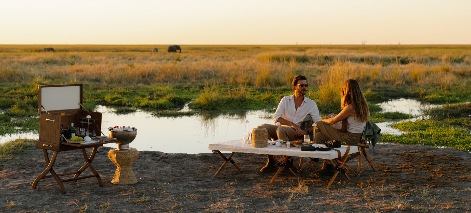 Sundowners at Wilderness Mokete Camp