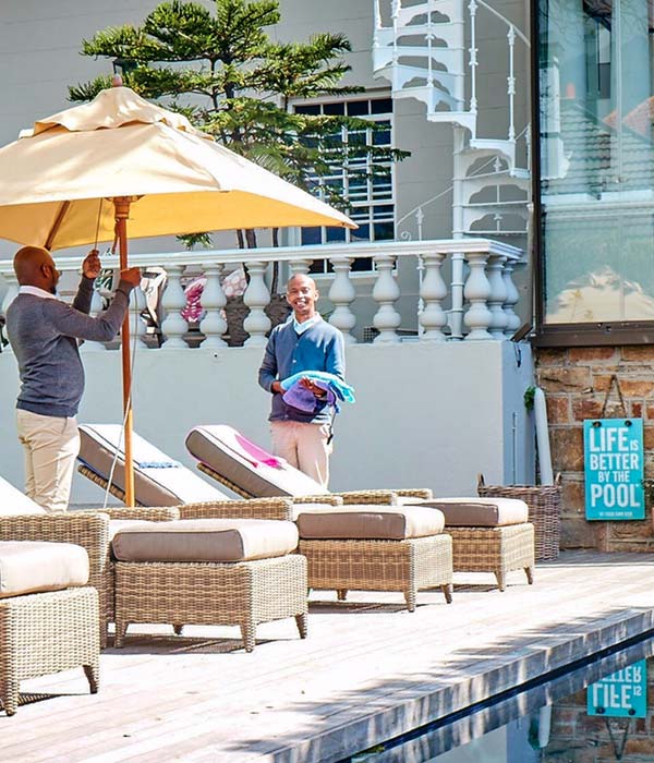 Swimming pool at Trevoyan Guesthouse
