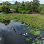 Mokoro excursions at MmaTsebe on the Mbudi River in Khwai.
