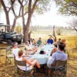 Harkness safaris lunch in the bush set up