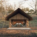 Spacious ensuite tents at the Under Canvas safari camps, the newest member to the &Beyond portfolio.