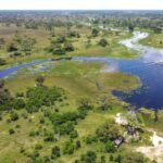 Karangoma Lagoon aerial view